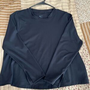 Nike One Relaxed Fit Women’s Black Long Sleeve Shirt size 0X